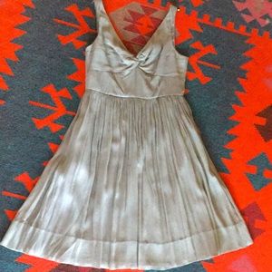J. Crew Grey Silk Dress